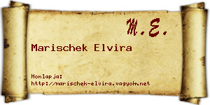 Marischek Elvira névjegykártya